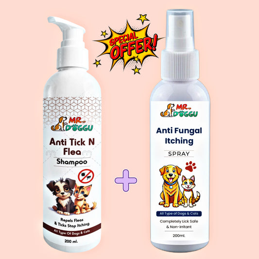 2-in-1 Anti-Tick & Anti-Fungal Spray for Dogs – Complete Skin Care