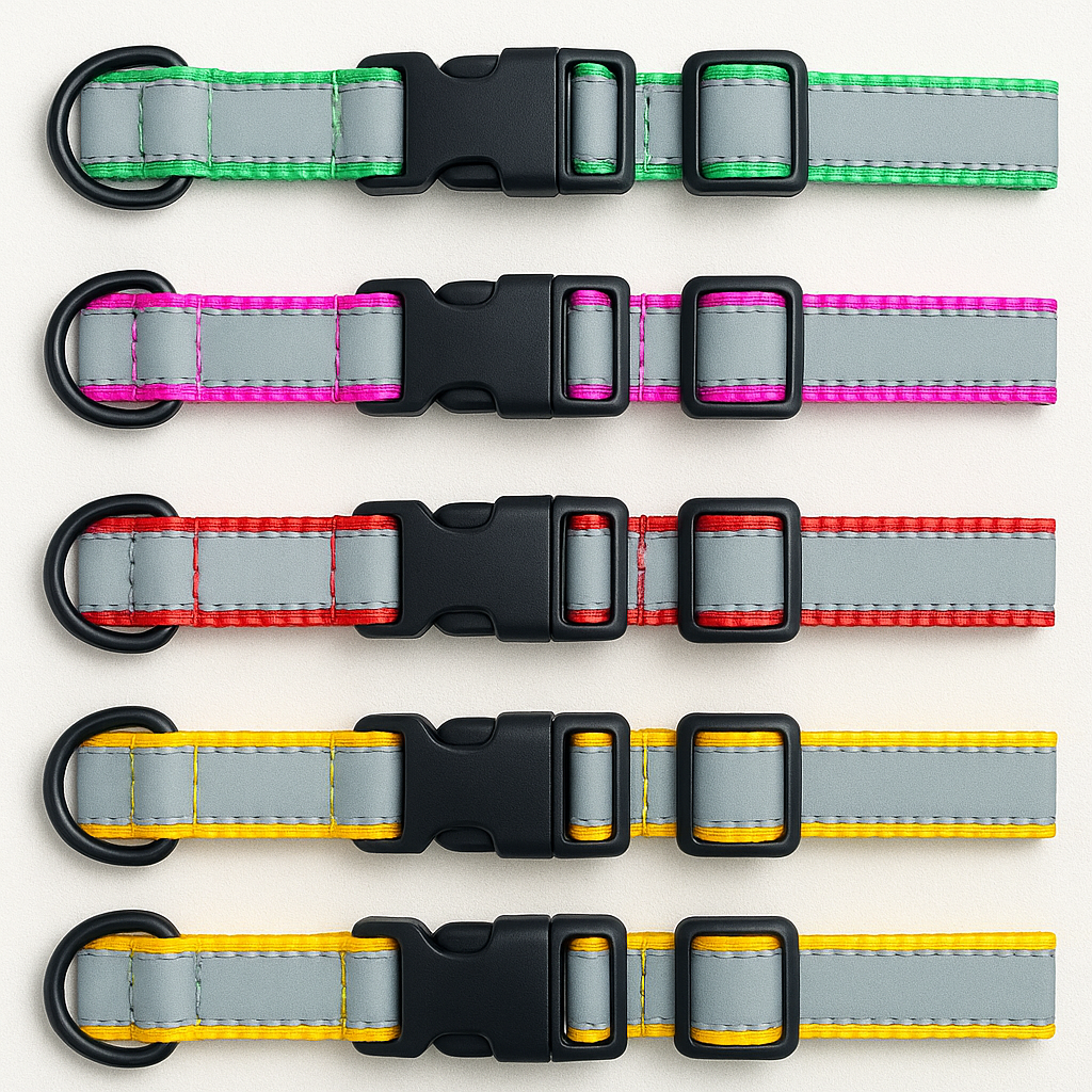 Reflective collar for street dog